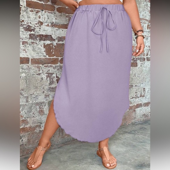 Elegant Dusty Blue  Women's Skirt - Picture 16 of 16